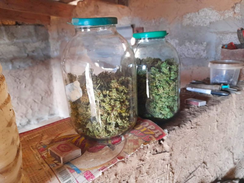 В Арзгирском округе полицейские изъяли у местного жителя более килограмма марихуаны